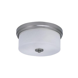 2 Light Flush Mount-5.5 Inches Tall and 12 Inches Wide