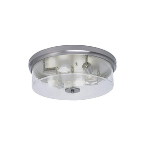 4 Light Flush Mount-5.5 Inches Tall and 17 Inches Wide