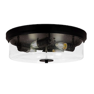 Any - 4 Light Flush Mount-5.5 Inches Tall and 17 Inches Wide