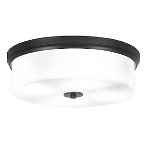 1 Light Flush Mount-5.5 Inches Tall and 17 Inches Wide