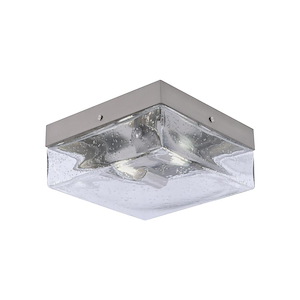 2 Light Flush Mount-4.5 Inches Tall and 10 Inches Wide