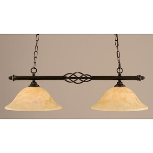 Elegante - 2 Light Island-9.25 Inches Tall and 12 Inches Wide - 359829