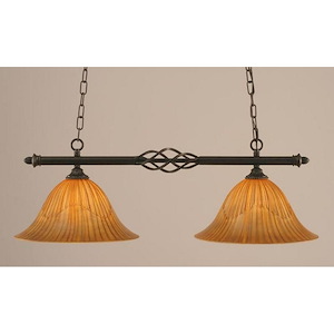 Elegante - 2 Light Island-10.75 Inches Tall and 14 Inches Wide - 359826
