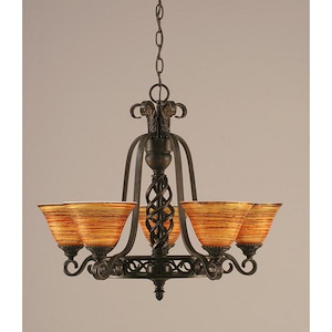 Elegante - 5 Light Chandelier-20.5 Inches Tall and 23.5 Inches Wide - 1150352