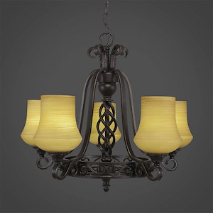 Elegante - 5 Light Chandelier-20.5 Inches Tall and 21.75 Inches Wide - 1153071