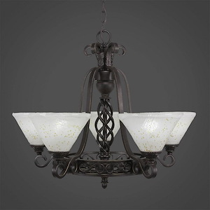 Elegante - 5 Light Chandelier-20.5 Inches Tall and 24 Inches Wide