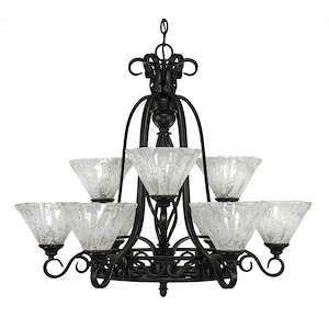 Elegante - 9 Light Chandelier-27 Inches Tall and 30.5 Inches Wide - 699430