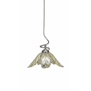 Capri - 1 Light Stem Pendant With Hang Straight Swivel-16.5 Inches Tall and 16 Inches Wide