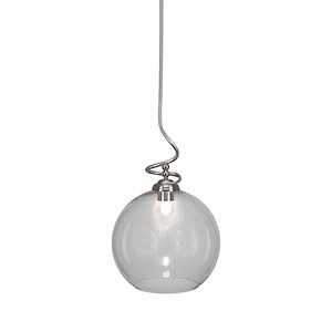 Capri - 1 Light Stem Pendant With Hang Straight Swivel-22.75 Inches Tall and 13.75 Inches Wide