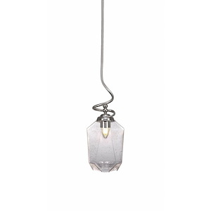 Capri - 1 Light Stem Pendant With Hang Straight Swivel-19.25 Inches Tall and 6.25 Inches Wide
