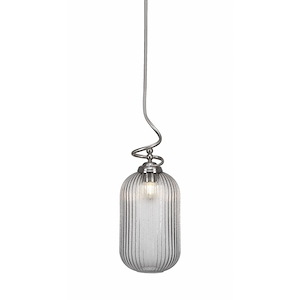 Capri - 1 Light Stem Pendant With Hang Straight Swivel-23.5 Inches Tall and 8.25 Inches Wide