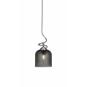 Capri - 1 Light Stem Pendant With Hang Straight Swivel-18 Inches Tall and 7 Inches Wide