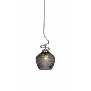Capri - 1 Light Stem Pendant With Hang Straight Swivel-18.5 Inches Tall and 9 Inches Wide