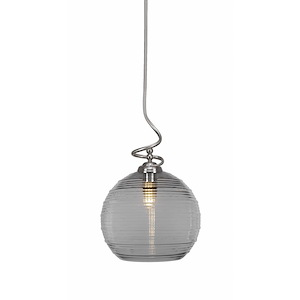 Capri - 1 Light Stem Pendant With Hang Straight Swivel-21 Inches Tall and 12 Inches Wide