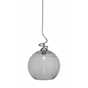 Capri - 1 Light Stem Pendant With Hang Straight Swivel-22.5 Inches Tall and 14 Inches Wide