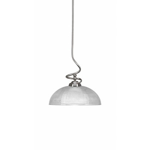 Capri - 1 Light Stem Pendant With Hang Straight Swivel-15.5 Inches Tall and 13 Inches Wide