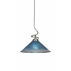 Capri - 1 Light Stem Pendant With Hang Straight Swivel-16.75 Inches Tall and 16 Inches Wide