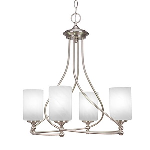 Capri - 4 Light Chandelier In 23.25 inches Tall and 15.5 Inches Wide