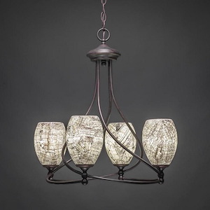 Capri - 4 Light Chandelier-22.75 Inches Tall and 19.25 Inches Wide - 466452