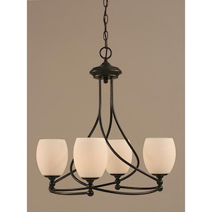 Capri - 4 Light Chandelier-22 Inches Tall and 21 Inches Wide