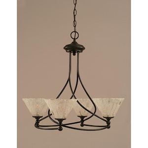 Capri - 4 Light Chandelier-22 Inches Tall and 24.5 Inches Wide