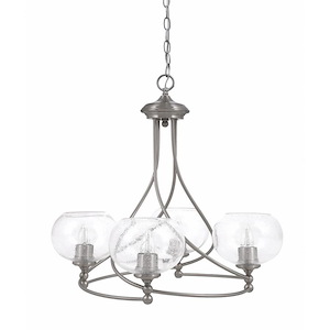 Capri - 4 Light Uplight Chandelier-22.75 Inches Tall and 23.5 Inches Wide