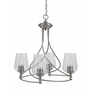 Capri - 4 Light Uplight Chandelier-22.75 Inches Tall and 21.75 Inches Wide