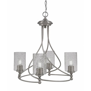 Capri - 4 Light Uplight Chandelier-22.75 Inches Tall and 15.5 Inches Wide