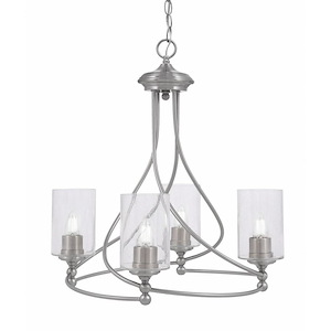 Capri - 4 Light Uplight Chandelier-22.75 Inches Tall and 20.75 Inches Wide