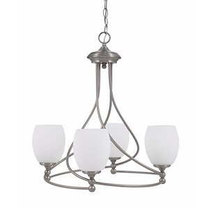 Capri - 4 Light Uplight Chandelier-22.75 Inches Tall and 21.25 Inches Wide