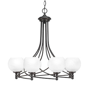 Capri - 8 Light Chandelier In 26.5 inches Tall and 26 Inches Wide