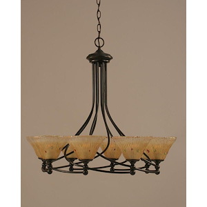 Capri-Eight Light Chandelier-28.75 Inches Wide by 26 Inches High