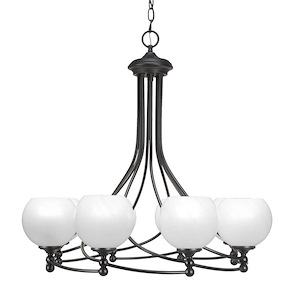 Capri - 8 Light Chandelier-26.5 Inches Tall and 26 Inches Wide