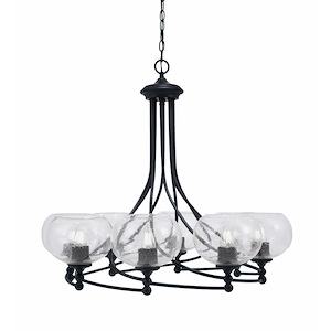 Capri - 8 Light Uplight Chandelier-30.5 Inches Tall and 33.75 Inches Wide