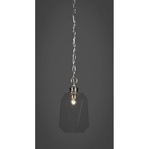 Rocklin - 1 Light Chain Hung Pendant-11.75 Inches Tall and 6.75 Inches Wide