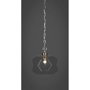 Rocklin - 1 Light Chain Hung Pendant-9.75 Inches Tall and 8.75 Inches Wide