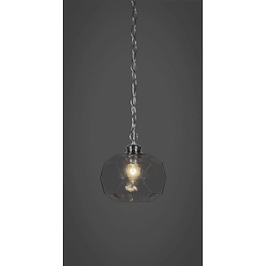 Rocklin - 1 Light Chain Hung Pendant-9 Inches Tall and 9 Inches Wide