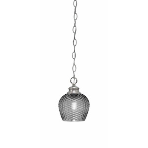 Zola - 1 Light Chain Hung Pendant-6.75 Inche Tall and 6 Inches Wide