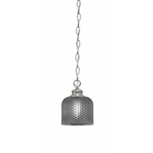 Zola - 1 Light Chain Hung Pendant-6.75 Inche Tall and 6 Inches Wide
