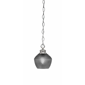 Zola - 1 Light Chain Hung Pendant-6.25 Inche Tall and 6 Inches Wide