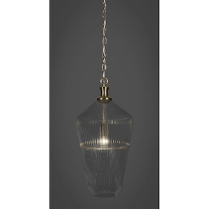 Carina - 1 Light Chain Hung Pendant-20 Inches Tall and 10.5 Inches Wide