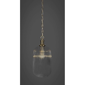 Carina - 1 Light Chain Hung Pendant-17 Inches Tall and 8.25 Inches Wide - 1219637