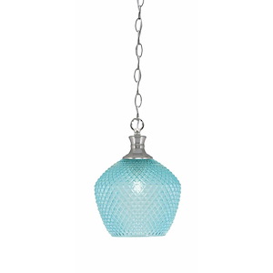 Zola - 1 Light Chain Hung Pendant-12.5 Inche Tall and 9 Inches Wide