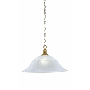Chain - 1 Light Chain Hung Pendant-11.25 Inches Tall and 20 Inches Wide