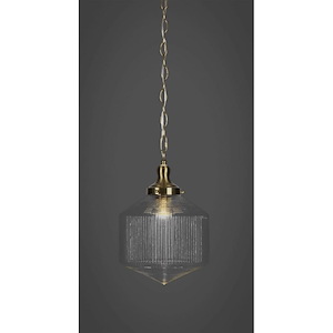 Carina - 1 Light Chain Hung Pendant-14.25 Inches Tall and 10 Inches Wide