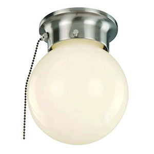 Idlewyld - One Light Flush Mount with Pull Chain
