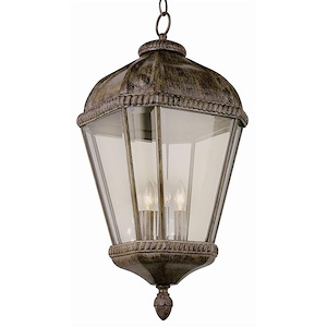 New American - Three Light Outdoor Hanging Lantern - 1209233