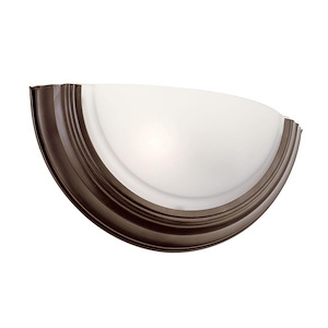 One Light Half Round Wall Sconce