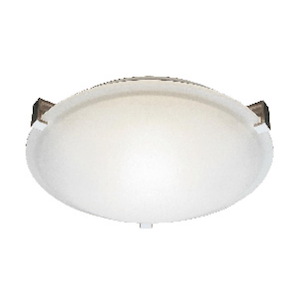 Two Light Clipped Flush Mount
