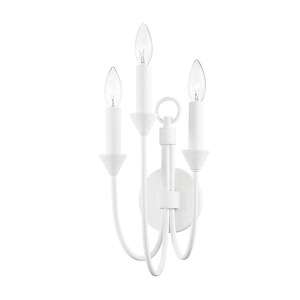 Cate - 3 Light Wall Sconce In Transitional Essentials and Thoughtful Simplicity Style-17.5 Inches Tall and 7.75 Inches Wide